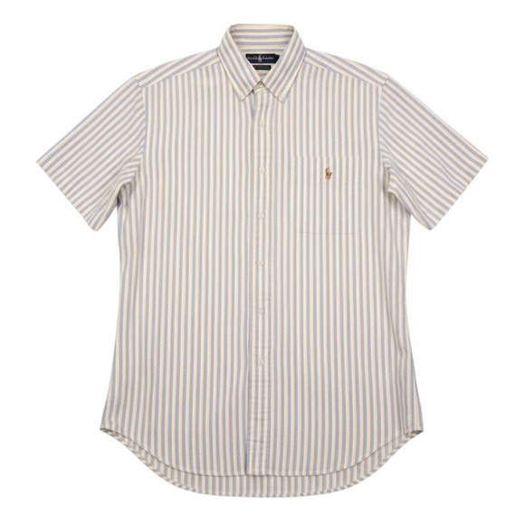 Ralph Lauren Other - VTG Ralph Lauren Blake Shirt Mens S Blue Yellow Striped Short Sleeve Button Down